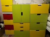 Ikea vaikų kambario spintelės ir spinta - nuotraukos Nr. 3