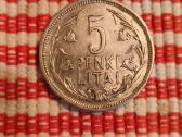 5 Litai Tulpė 1925 m. gero Stovio. Originalas - nuotraukos Nr. 4