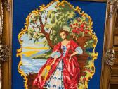 Rankų darbo paveikslas „needlepoint“ technika