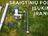 Įrangos nuoma sraigtinių polių sukimui