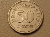 Estija, 50 sentų (1936 m.), Pirmoji Respublika