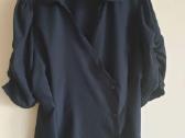 Juoda „wrap“ stiliaus palaidinė 2xl (kimono tipo)