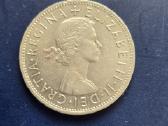 D. Britanija UK 1961 Half Crown Cu-ni - nuotraukos Nr. 2