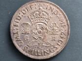 D.britanija UK 1942 2 shillings Ag500