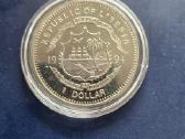 Liberija 1994 1 Dollar Cu-ni Gorilos - nuotraukos Nr. 2