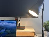 Ikea Finnstarr stalinė darbo lempa (juoda)