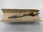 Vintažinė sidabrinė šakutė 35.6g praba 916