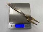 Vintažinė sidabrinė šakutė 35.6g praba 916 - nuotraukos Nr. 2