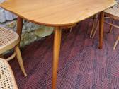 Vintažinis mid century guobos masyvo stalas - nuotraukos Nr. 7