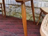 Vintažinis mid century guobos masyvo stalas - nuotraukos Nr. 10