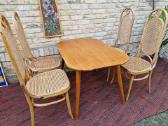 Vintažinis mid century guobos masyvo stalas - nuotraukos Nr. 27