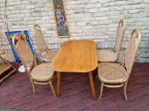 Vintažinis mid century guobos masyvo stalas - nuotraukos Nr. 33