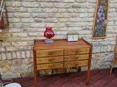 Vintažinė mid century riešutmedžio komoda - nuotraukos Nr. 6