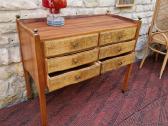 Vintažinė mid century riešutmedžio komoda - nuotraukos Nr. 20