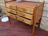 Vintažinė mid century riešutmedžio komoda - nuotraukos Nr. 24