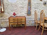 Vintažinė mid century riešutmedžio komoda - nuotraukos Nr. 26