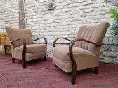 Vintažiniai Art Deco bukmedžio foteliai - nuotraukos Nr. 5