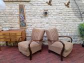 Vintažiniai Art Deco bukmedžio foteliai - nuotraukos Nr. 23