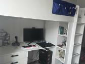 Smastad Ikea aukšta lova, balta su stalu - nuotraukos Nr. 3