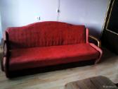 Miegama sofa + 2 foteliai + stalas