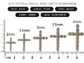 Auksiniai kryžiukai su deimantais - nuotraukos Nr. 5