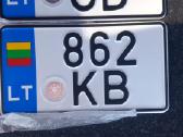 Motociklo numeriai - nuotraukos Nr. 2