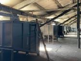 Medienos drožlių iškrovimo bunkeriai su srai