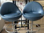 Mėlynos skandinaviškos “Johanson design baro kėdė