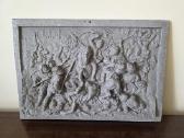 Vintažinis bareljefas plaketė Istorinis Mušis