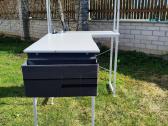 Kampinis darbo stalas su lentyna - nuotraukos Nr. 2