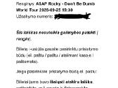 A$ap Rocky bilietas - nuotraukos Nr. 2