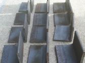 Metaliniai kampai 6x6cm., ilgis 7,5cm., storis 4mm - nuotraukos Nr. 2