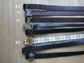 Diržai Louis Vuitton, amiri, Burberry, balenciaga,