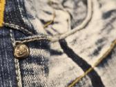 Vintage Raw Blue Eu Baggy Jeans 30x30 Y2k Streetwe - nuotraukos Nr. 6