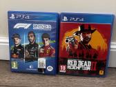 Ps4 žaidimai Red Dead Redemption 2 ir F1 2021