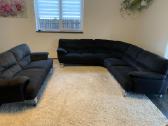 Minkštas kampas ir sofa