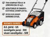 Elektrinio aeratoriaus - skarifikatoriaus nuoma