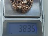 Karališkas dvigubas Pitonas auksine apyrank 38,3gr - nuotraukos Nr. 7