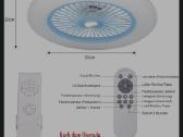Modernus LED lubinis šviestuvas su ventiliatoriumi - nuotraukos Nr. 2