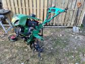 Motoblokas Green C12, su priekaba, dyzelinas