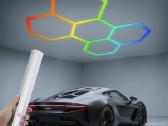 Rgb 5 šešiakampių apšvietimas