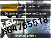 Grindų betonavimas paruošiamieji darbai.