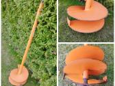 Metalinis 25 cm grąžtas skirtas žemei gręžti