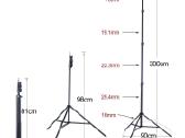 Lazerinių nivelyru priedai: Štatyvas 300cm ir t.t. - nuotraukos Nr. 5