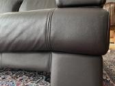 Natūralios odos trivietė sofa firmos "Kler" ruda - nuotraukos Nr. 5