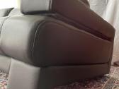 Natūralios odos trivietė sofa firmos "Kler" ruda - nuotraukos Nr. 6