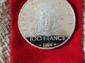 Sidabras 100 francs 1994, Javelin. - nuotraukos Nr. 2