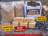 Briketai, granulės, malkos, anglis Kaina nuo 260