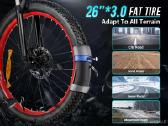 Elektrinis dviratis Samebike Lo26 Plus 1000w - nuotraukos Nr. 9