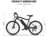 Elektrinis dviratis Samebike Sy26-ft-II - nuotraukos Nr. 7